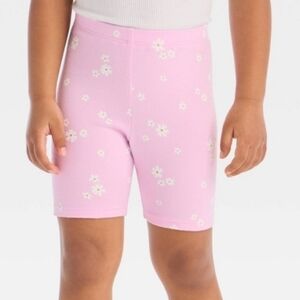 Toddler Girls' Floral Bike Shorts - Cat & Jack Light Purple  Size 3T